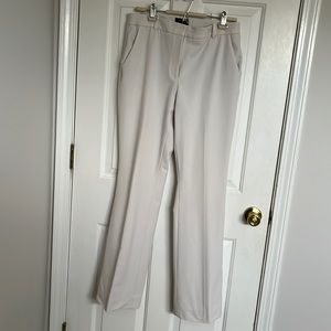 White House Black Market “the boot” cream dress trousers